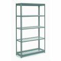 Global Industrial 5 Shelf, Boltless Shelving, Starter, 48inW x 24inD x 60inH, Wire Deck B2297435